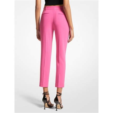 michael kors slim fit office trouser womens|Michael Kors cropped trousers.